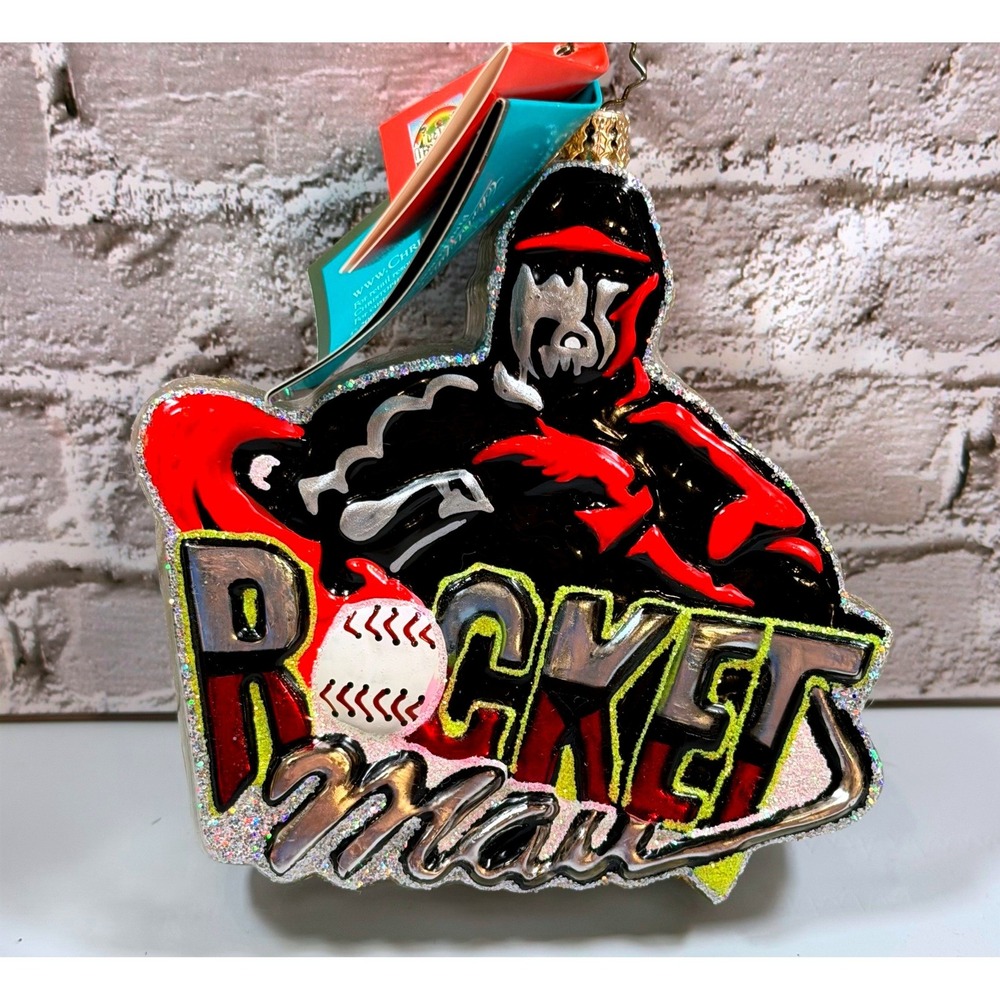 Christopher Radko 2006 Roger Clemens "Rocket Man" Signed Ornament #441 Dillards